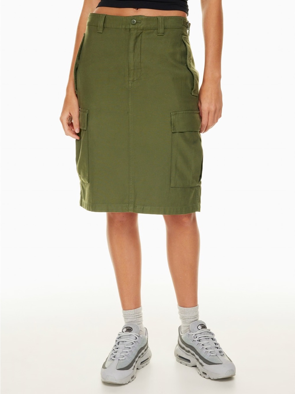 Aritzia Tna Supply Cargo Midi Skirt